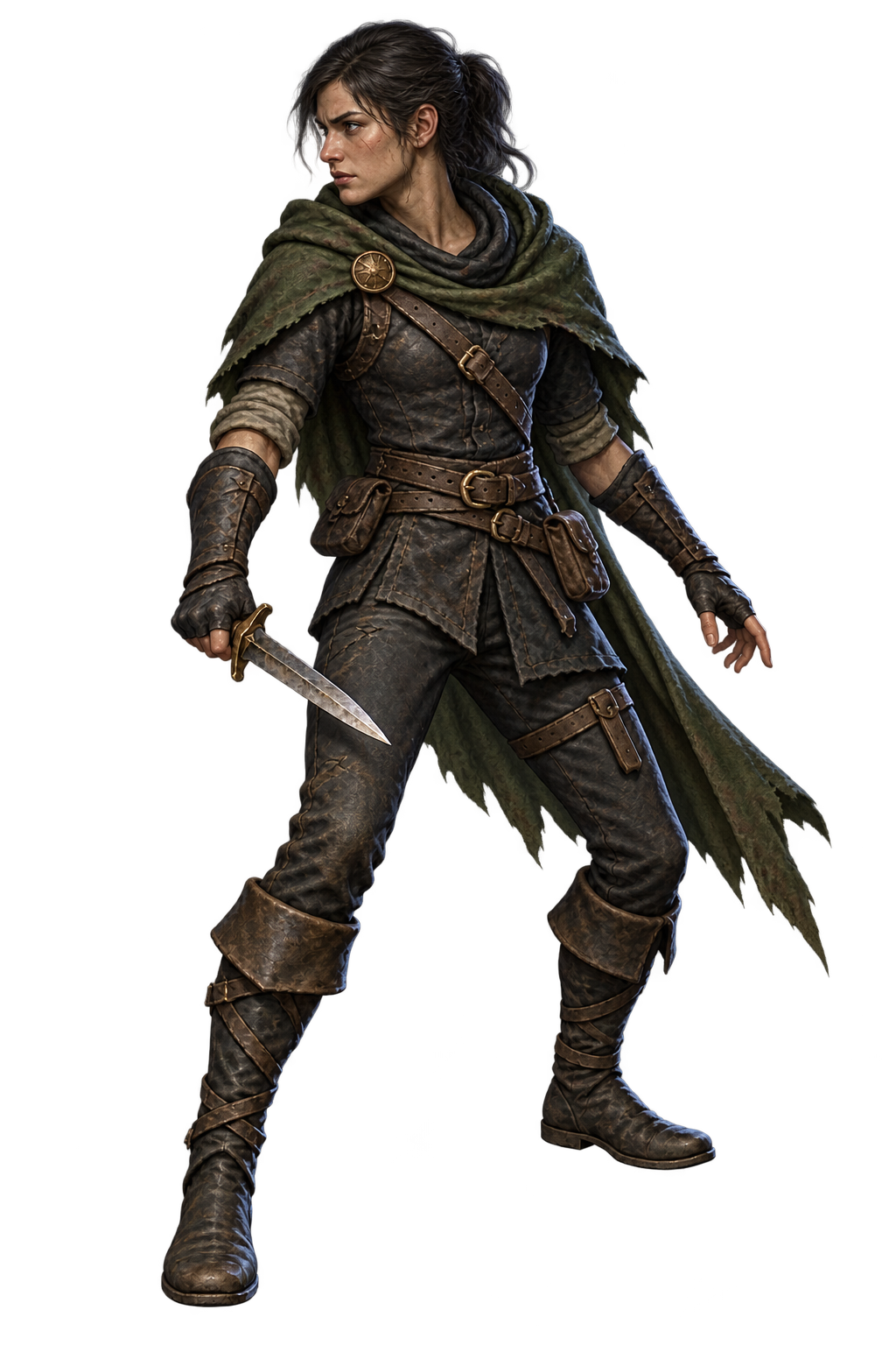 Female Rogue character concept art